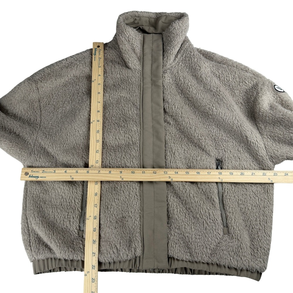 Vuori Women's Cozy Sherpa Full Zip Fleece Jacket Tan Medium VW530 - Picture 4 of 14